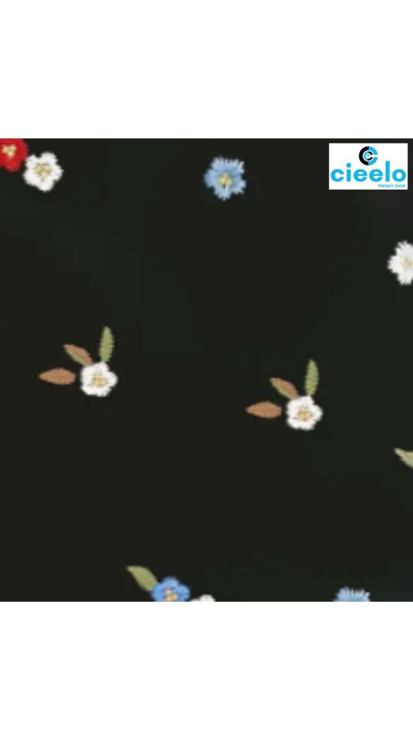 Suéter acanalado floral – Suavidad y estilo casual