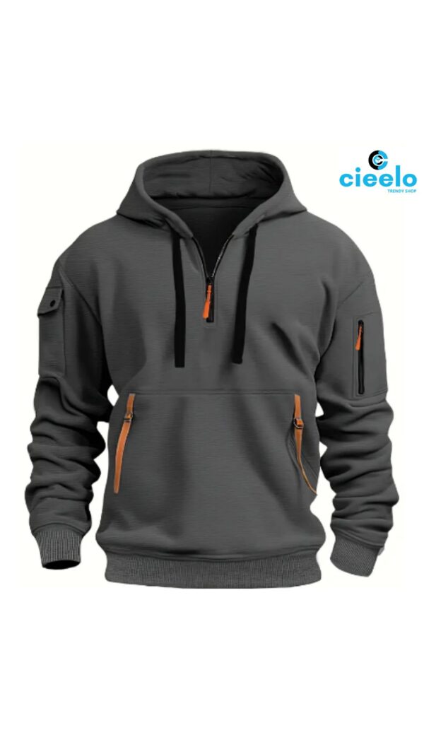 Sudadera Hombre con Capucha – Múltiples Bolsillos y Estilo