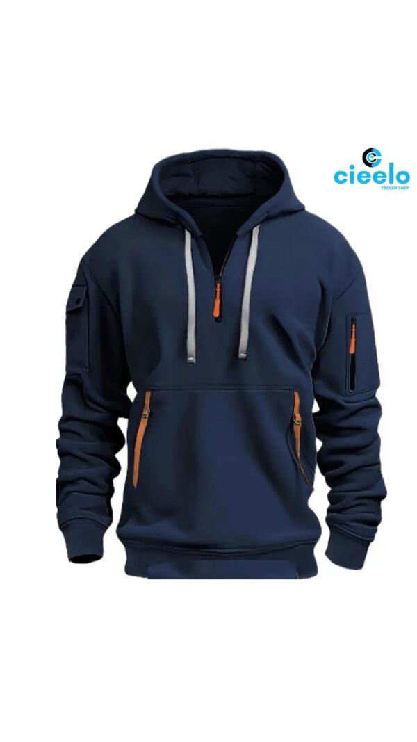 Sudadera Hombre con Capucha – Múltiples Bolsillos y Estilo