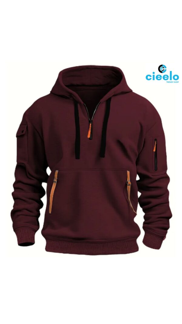 Sudadera Hombre con Capucha – Múltiples Bolsillos y Estilo