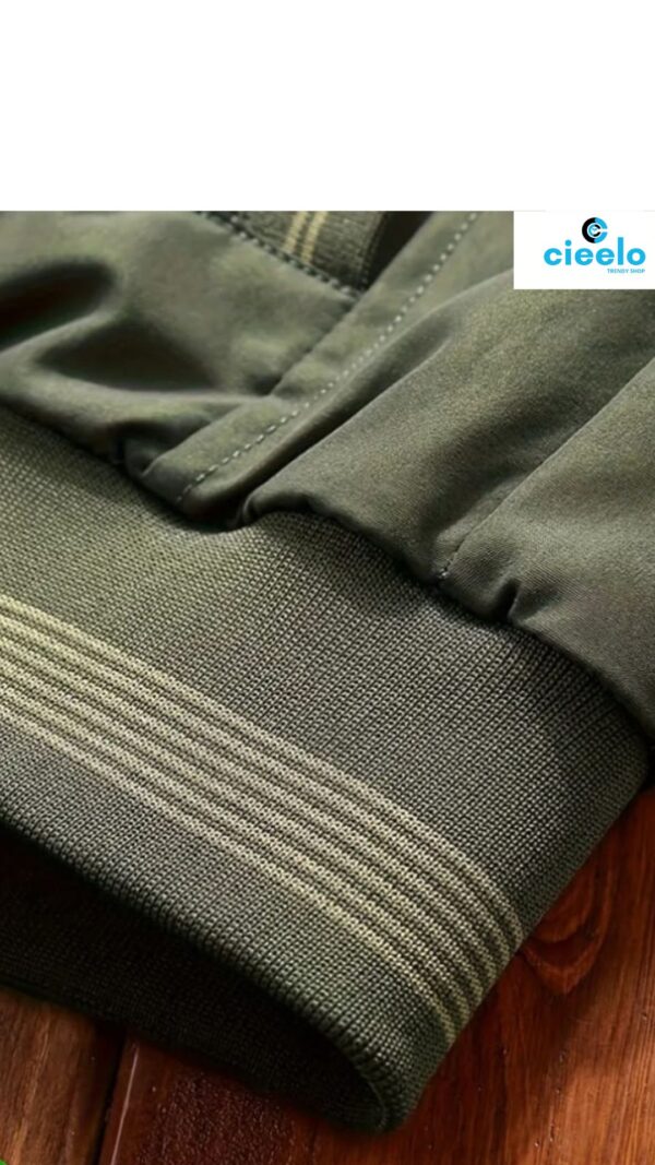 Chaqueta Casual de Cuello Alto Doble Cara para Hombre