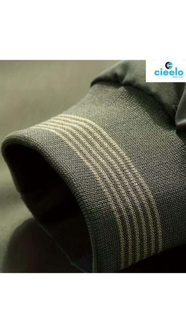 Chaqueta Casual de Cuello Alto Doble Cara para Hombre
