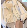 Chaqueta Blanca con Capucha – Elegancia Casual para Primavera