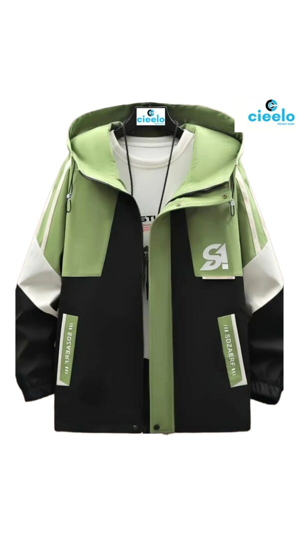 Chaqueta Ligera de Moda con Capucha para Hombre