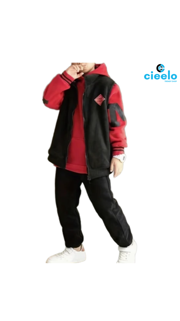 Conjunto 3 piezas para niño – ¡Abrigado, activo y con estilo!